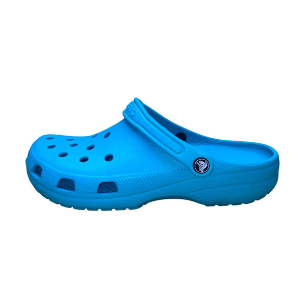 Crocs Unisex Blue Lightweight With Ventilation Holes Slip-On Clogs Size M9 W11