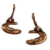 Monet Womens Gold Tone Rhinestone Clip-On Earrings Vintage Jewelry