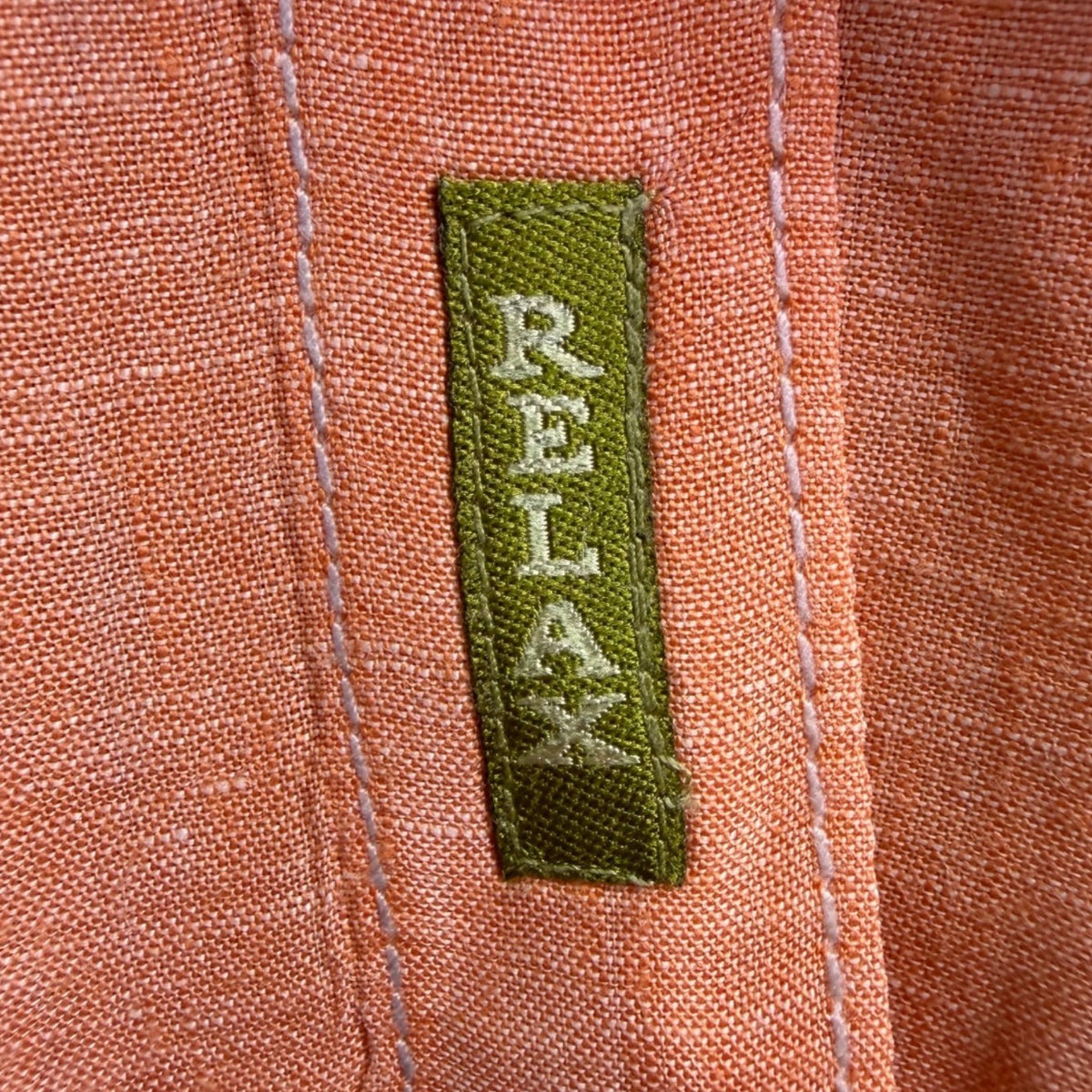 Tommy Bahama Mens Orange Linen Short Sleeve Fit Size Button-Up Shirt Relax 2XB