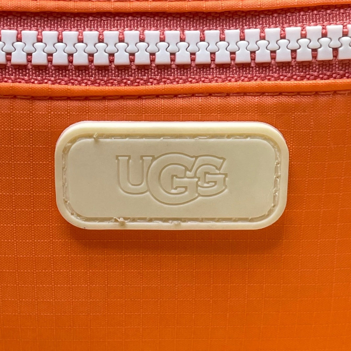 Ugg Women’s Orange Nylon Signature Logo Adjustable Strap Crossbody Bag Size S