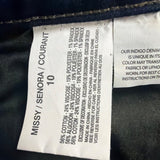 Vintage America Ladies Blue Cotton Stylish Stretch Denim Bootcut Jeans Size 10