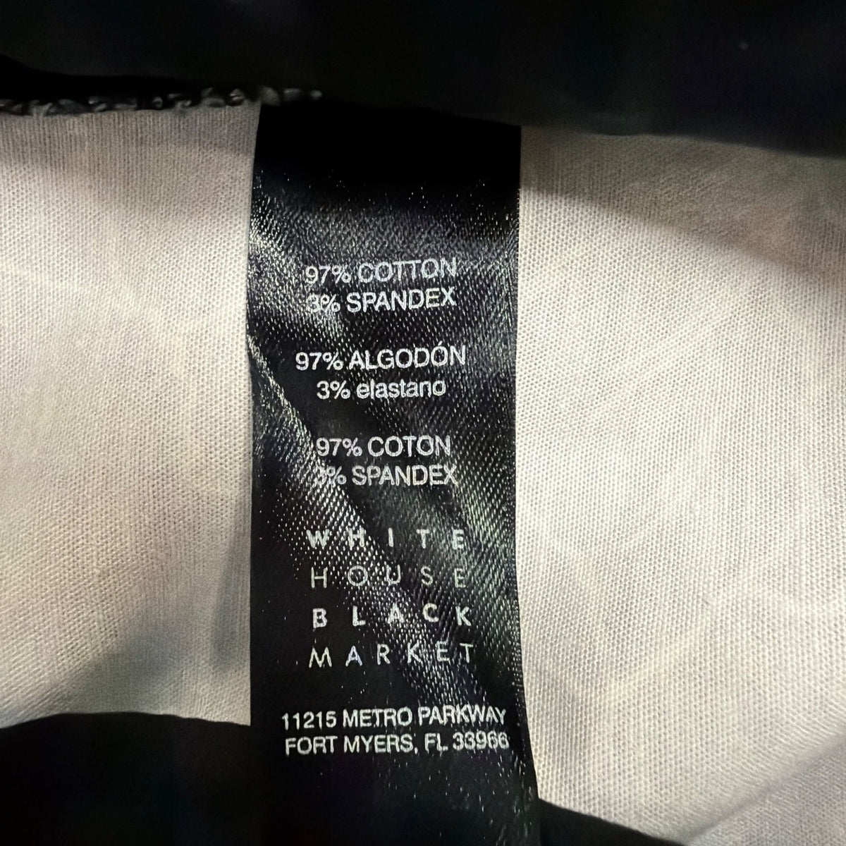 White House Black Market Womens Black Floral Flare Crop Pants Size 10
