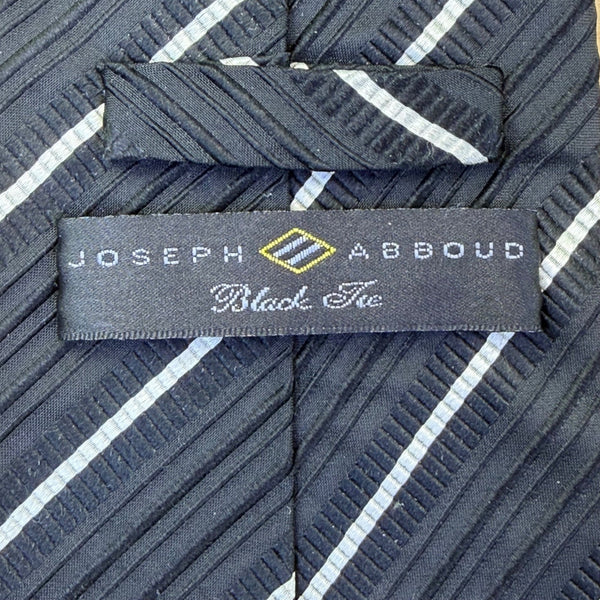 Joseph Abboud Mens Navy Striped 100% Silk Neck Tie Classic Pattern