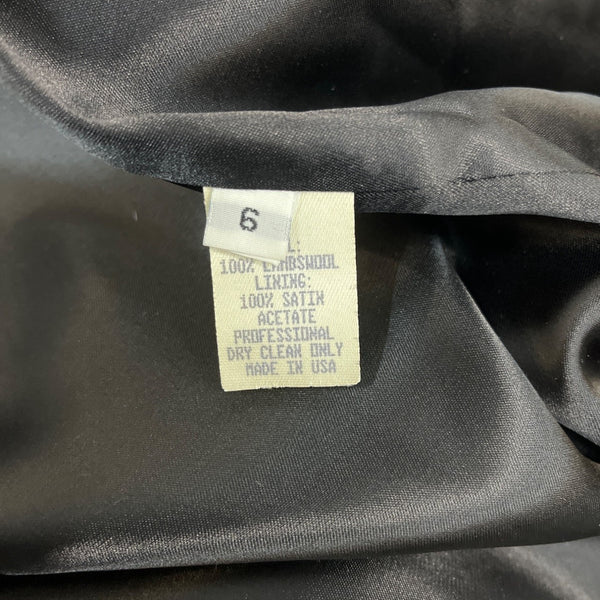 J Percy for Marvin Richards Lord & Taylor Black Faux Fur Long Coat Jacket