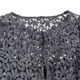 Betsy & Adam Womens Navy Cocktail Shift Dress With Metallic Lace Size 14
