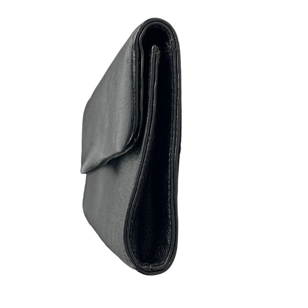 Lático Women's Black Leather Snap On Purse Sz S - EUC, inside zipper pocket