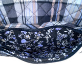 Vera Bradley Women’s Plaid Quilted With Adjustable Strap Weekender Travel Bag