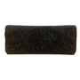 Vintage 50"s Bonnies Women’s Black Beaded Floral Handmade Clutch Evening Bag