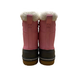 Cat & Jack Girls Pink & Gray Faux Fur Thermolite Winter Snow Boots Size 6