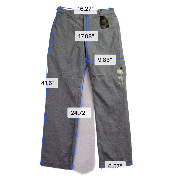 Lee Womens Gray Trousers Regular Fit Flex Motion Waistband Mid Rise Sz10 Short