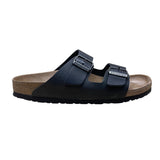 Birkenstock Unisex Black Arizona Leather Double Strap Sandals Size L11 M8