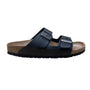 Birkenstock Unisex Black Arizona Leather Double Strap Sandals Size L11 M8