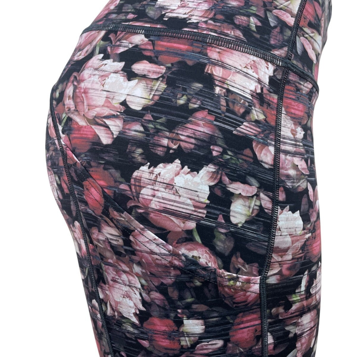 Lululemon Womens Floral Print High-Rise Crop Leggings Size 8