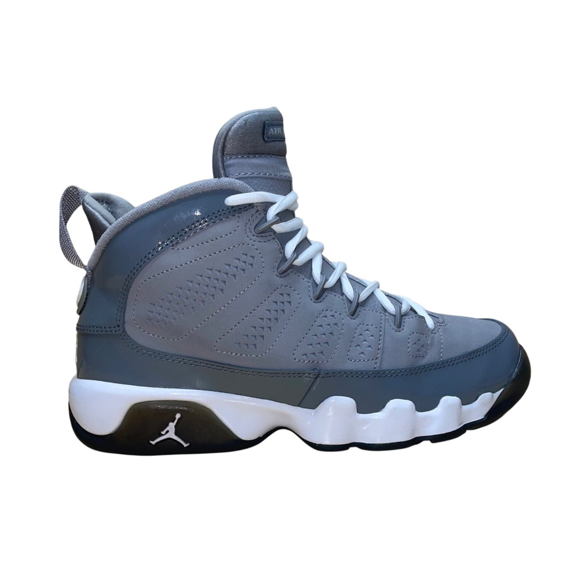 Air Jordan Youth Grey White Cool Grey 9 Retro GS  Athletic Sneakers Size 6.5Y