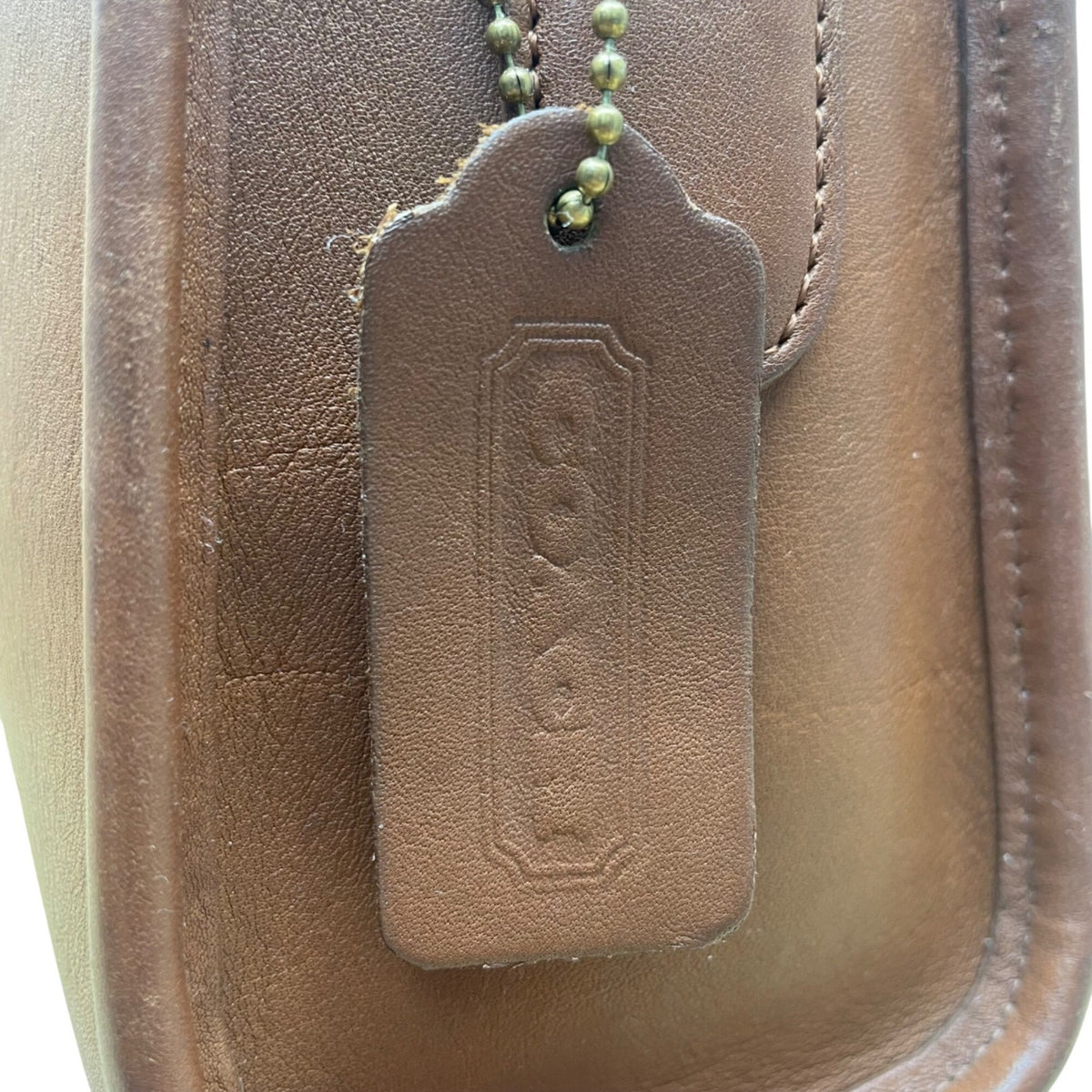 Vintage Coach Women’s Brown Leather Adjustable Strap Metropolis Crossbody Bag