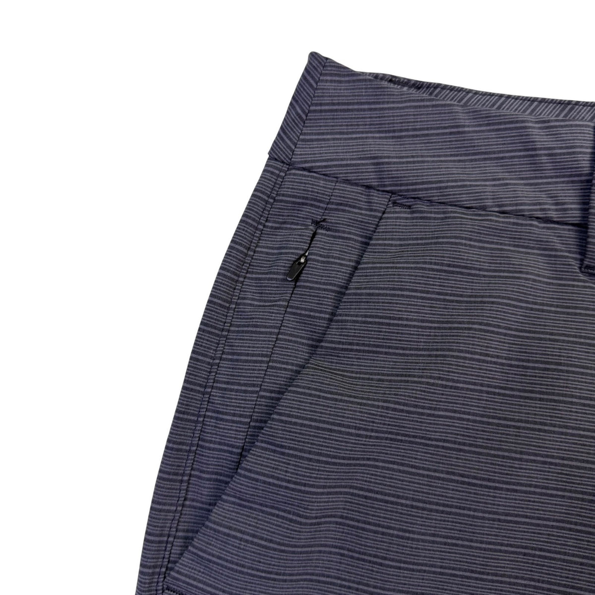 Hang Ten Mens Gray Striped Elastane Flat Front Shorts Size 36