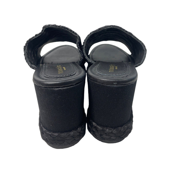 Torgeis Women's Black Platform Sandals Sz 10 (EU 42) NWB