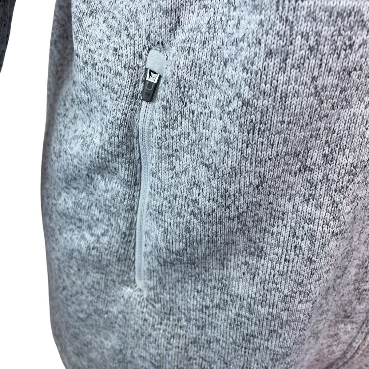 L.L. Bean Gray Zip-Up Hooded Sweater Jacket With Side Pockets Sz LP - New