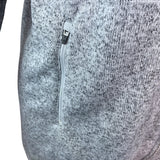 L.L. Bean Gray Zip-Up Hooded Sweater Jacket With Side Pockets Sz LP - New