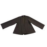 Ahni Womens Brown Ribbed Open Front Cardigan Size 1