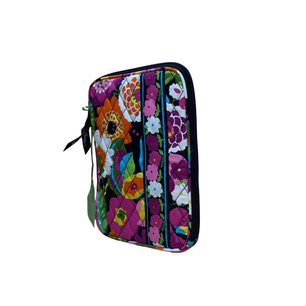 Vera Bradley Women’s Va Va Bloom Floral Print Black Quilted E-Reader Sleeve