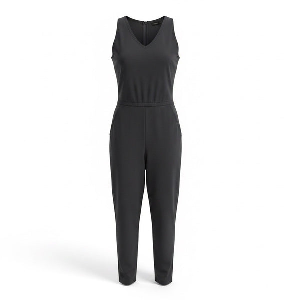 Athleta Womens Black Brooklyn Jumpsuit Sleeveless V-Neck Style Size 6 