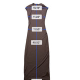 Zara Womens Brown Sleeveless Maxi Dress Size S