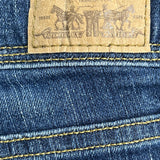 Levis Womens Denim Shorts Rolled Hem Mid-Rise Medium Wash Blue Size 2