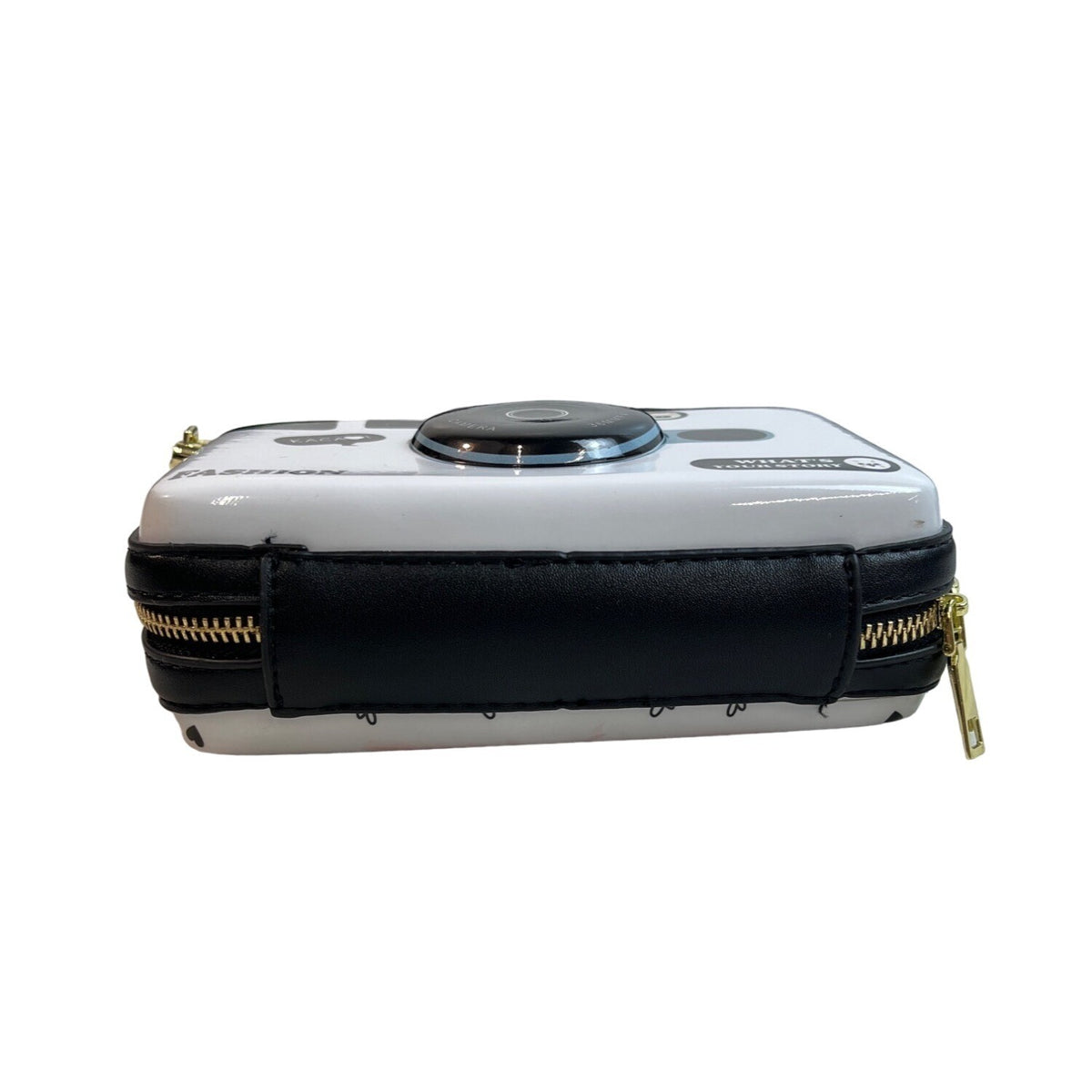 Fashion Women's White Kawai Camera Design With Smileys Strap Shoulder Bag Sz S