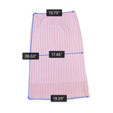 Vogue Womens Pink Knit Top & Skirt Set Soft Modest Ribbed 2-Piece Sz M