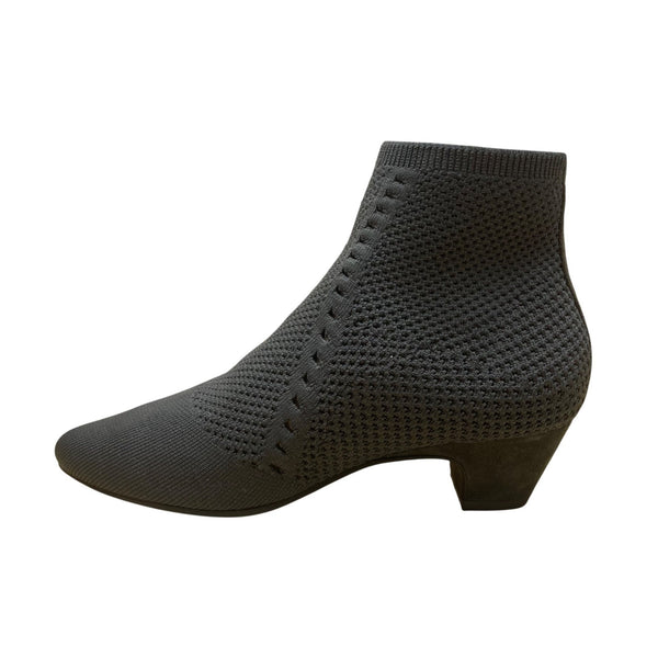 Eileen Fisher Women’s Gray Knit Stretch Ankle Booties Size 8.5