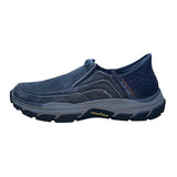 Skechers Men’s Charcoal Slip-Ons Arch Fit Air-Cooled Holmgren Shoes Size 9.5