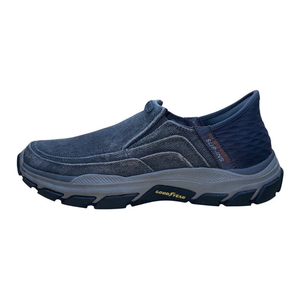 Skechers Men’s Charcoal Slip-Ons Arch Fit Air-Cooled Holmgren Shoes Size 9.5