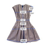 Nicole Miller Womens Brown White Stripe Cotton Wrap Dress Size XS