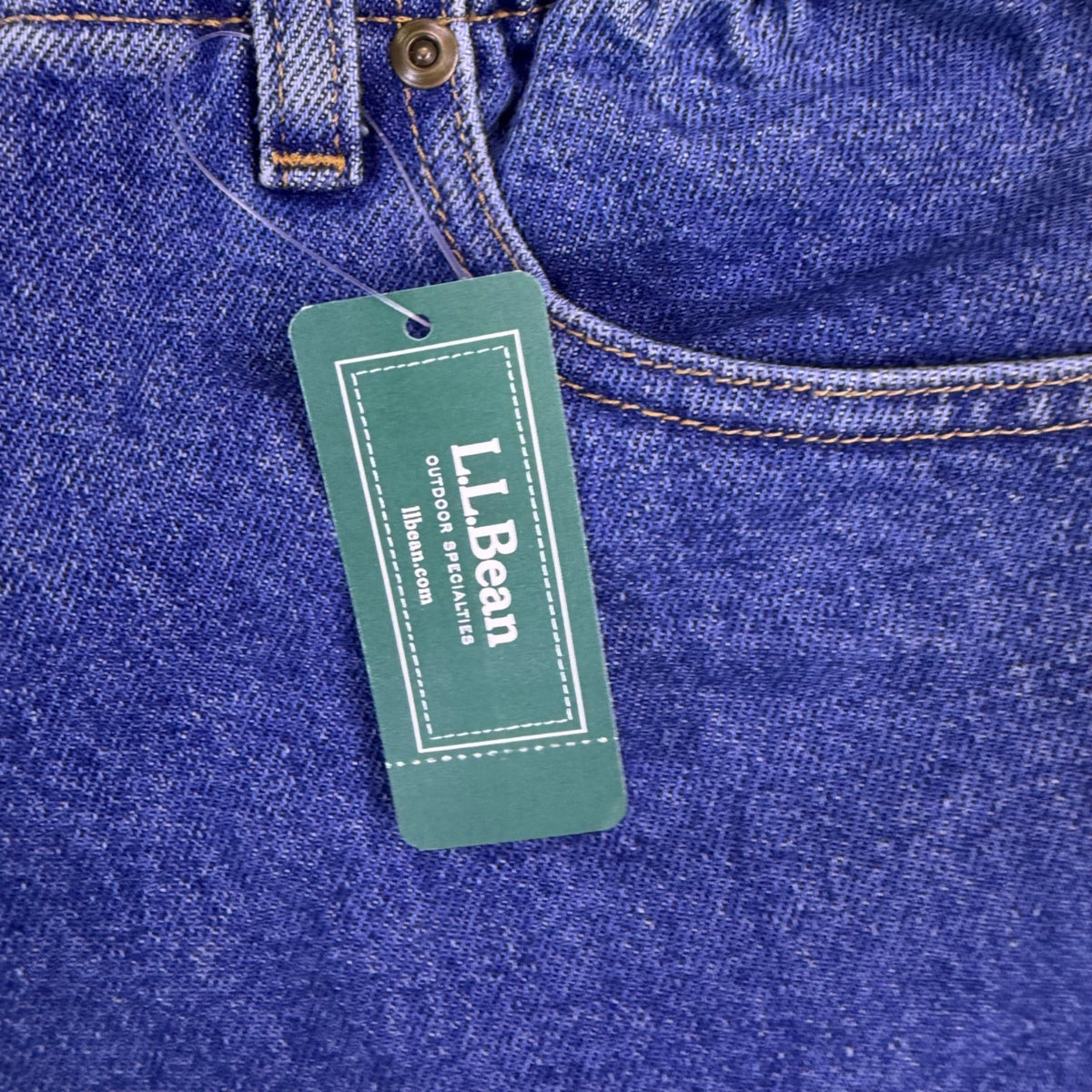 L.L.Bean Womens Blue Denim Jeans Original Fit With Relaxed Style Size 18