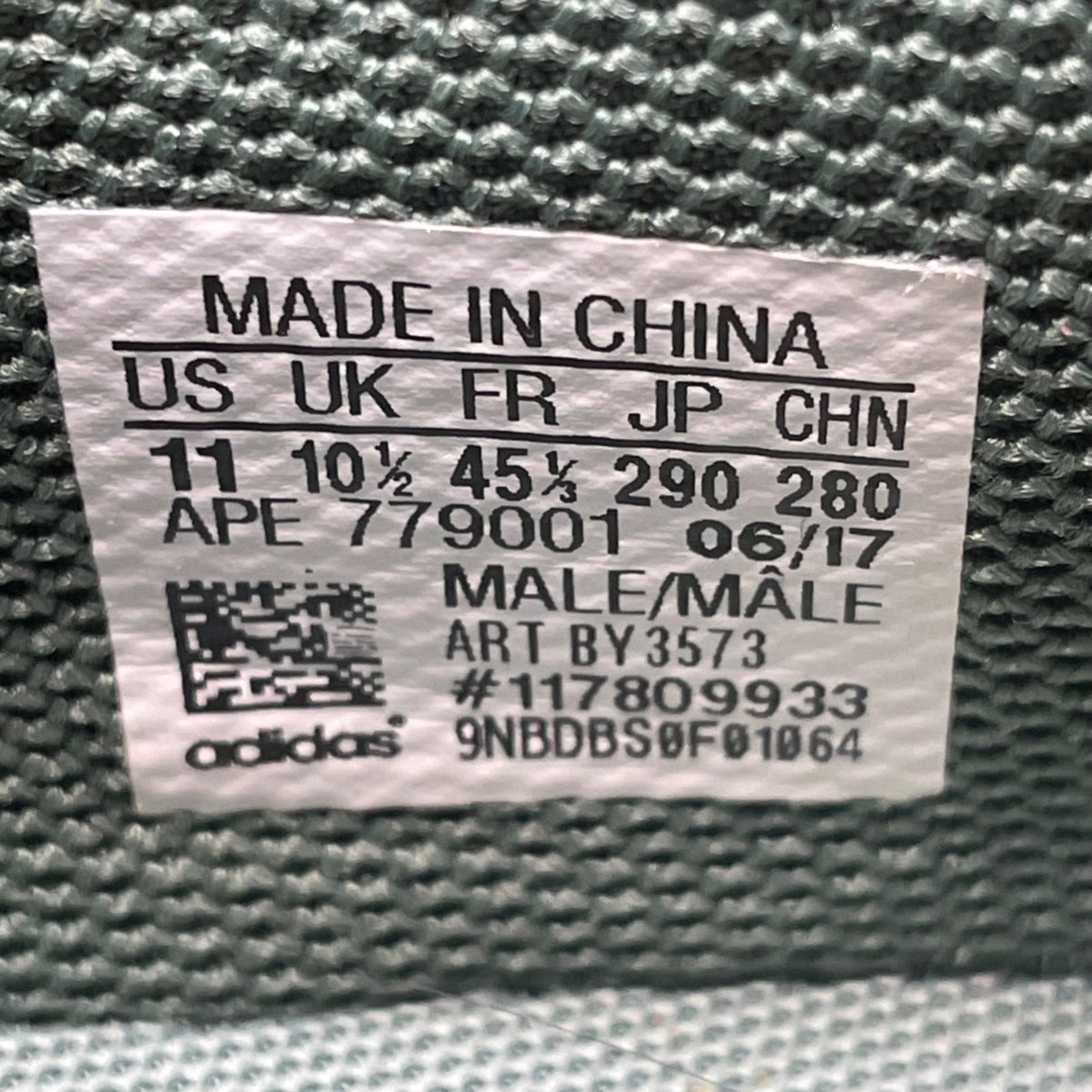 Adidas Men’s Green Knit Lace-Up Tubular Shadow Athletic Sneakers Size 11