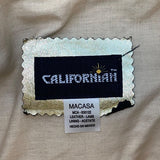 California Women’s Gold Leather Adjustable Strap & Snap Closure Shoulder Bag