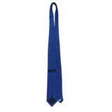 Metrocity Mens Blue Silk Paisley Print Neck Tie Formal Accessory
