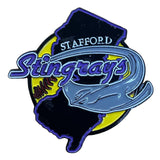 Stafford Stingrays Soft Enamel Lapel Pin With Rubber Clutch Backing