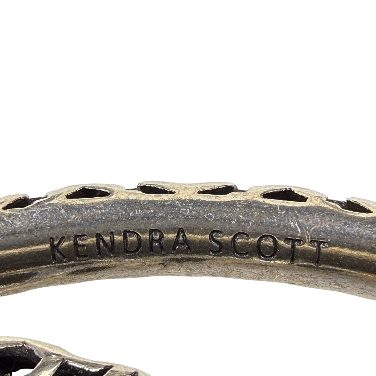 Kendra Scott Womens Silver Tone Metal Open Link Chain Tassel Bracelet