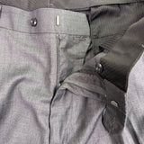 Perry Ellis Portfolio Mens Charcoal Dress Pants Pleated Cuffed Size 42/30 - New