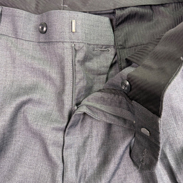 Perry Ellis Portfolio Mens Charcoal Dress Pants Pleated Cuffed Size 42/30 - New