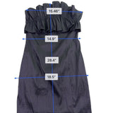 Thirty Thirty L.A. Womens Black Polyester Ruffled Strapless Dress Size M