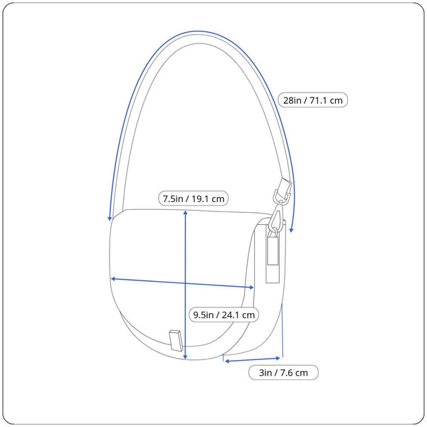 Sole Society Black Faux Leather Adjustable Strap & Snap Closure Crossbody Bag