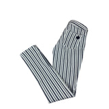 Tory Burch Women's White Blue Striped Marleen Stretchable Jeans Sz 26