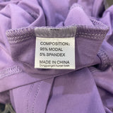 Sleeveless Purple Tank Top With Mesh Back Detail & Split Hem New