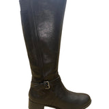 Naturalizer Women’s Black Leather Zippered Knee-High Riding Wynnie Boots Size 8M