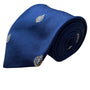 Johnsons Inc Mens Navy Polyester Embroidered Neck Tie Crest Pattern