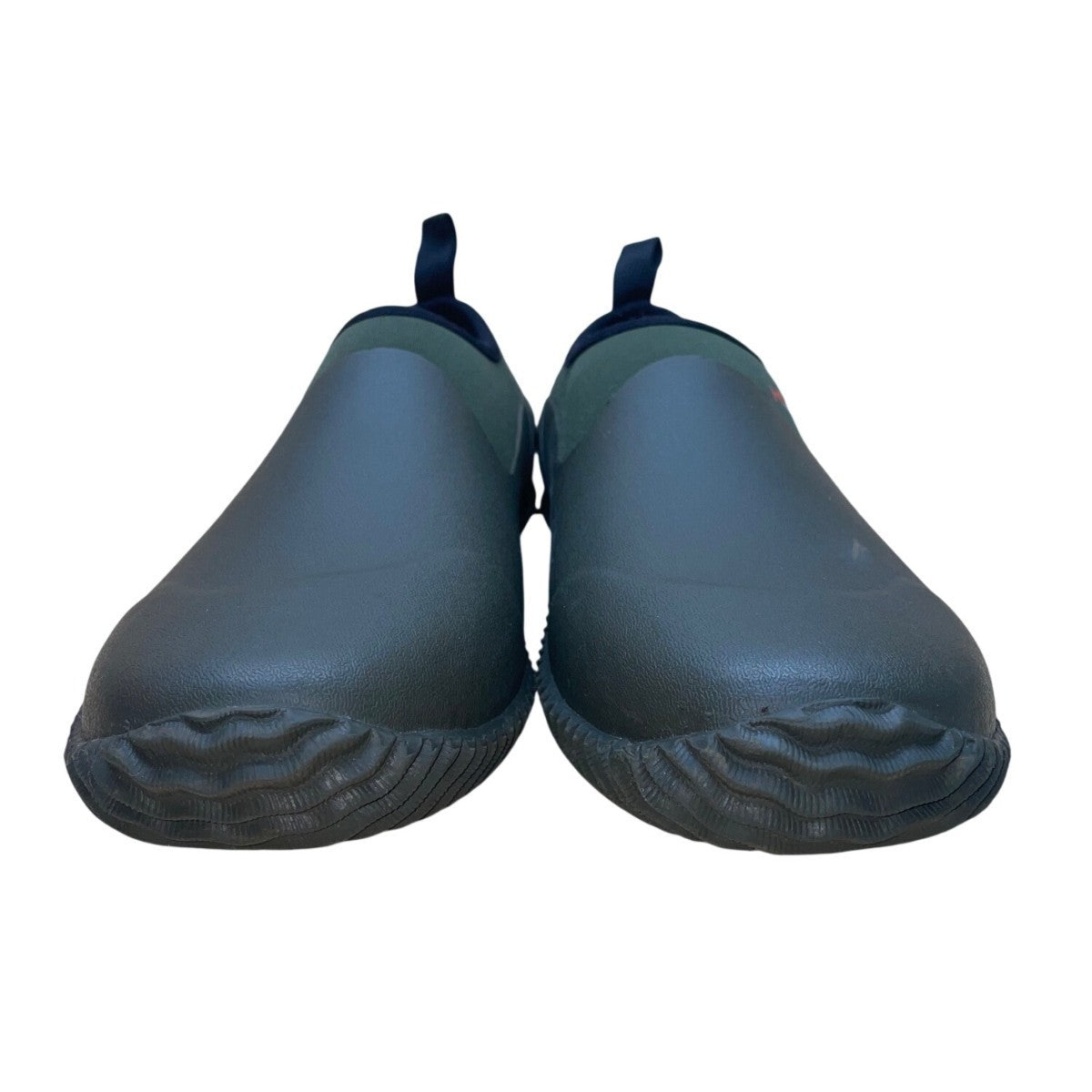 Hisea Men’s Green Rubber Waterproof Rain Garden Slip-On Shoes Size 8