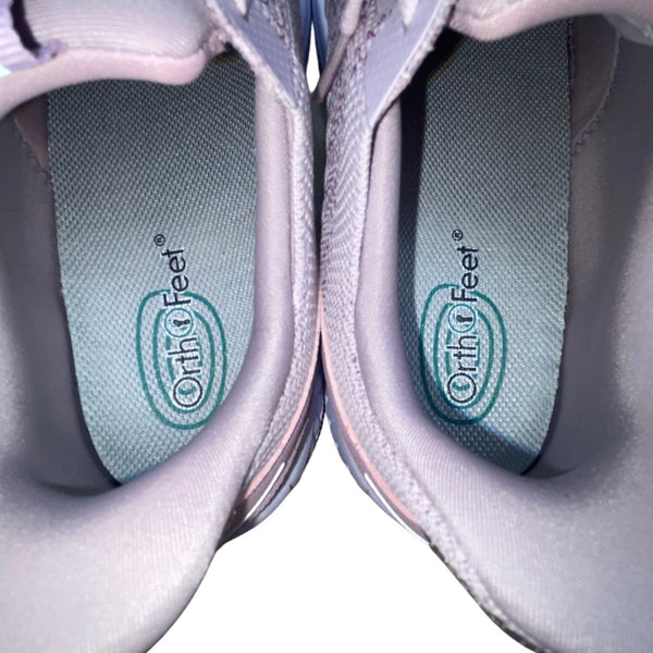 Orthofeet Women’s Lavender Lace-Up Arch Support Athletic Sneakers Size 8.5W